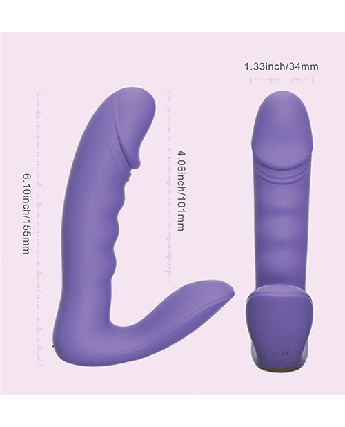 Honey Play Box RORA App-Controlled Rotating G-Spot Vibrator & Clitoral Stimulator - Purple - Image 2