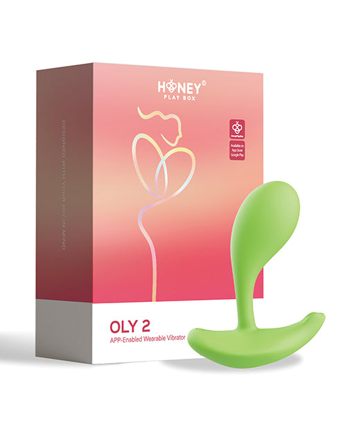 Honey Play Box Oly 2 Pressure Sensing App-Enabled Wearable Clit & G Spot Vibrator - Green - Image 2