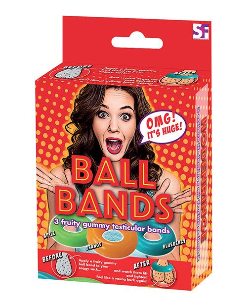 Hott Products Gummy Ball Bands - 3 Pack Assorted Colors/Flavors - Image 2