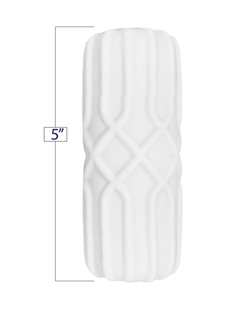 GeoStroker GeoStroker Three 5" Ultra-Soft TPR Stroker - White - Image 2