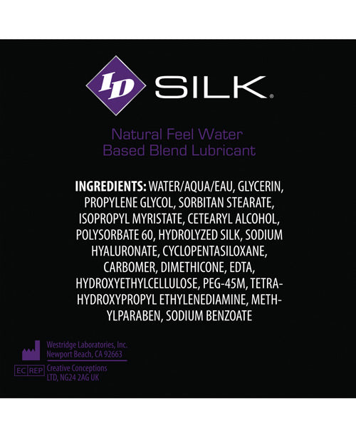 ID Silk ID Silk Natural Feel Lubricant - 4.4 oz Flip Cap Bottle - Image 2