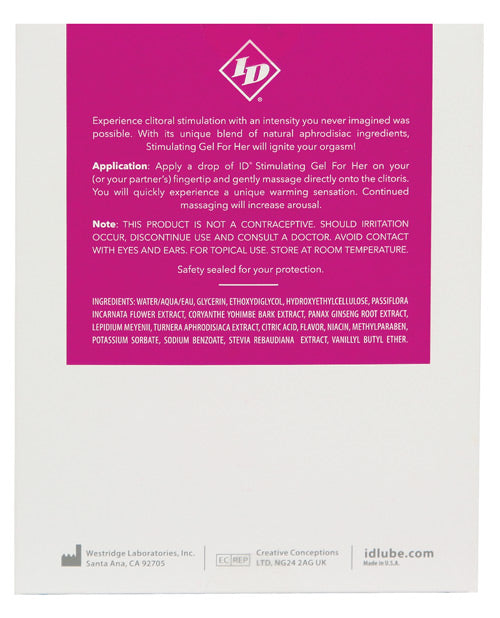 ID Stimulating Stimulating Gel for Her - 1 oz - Image 2