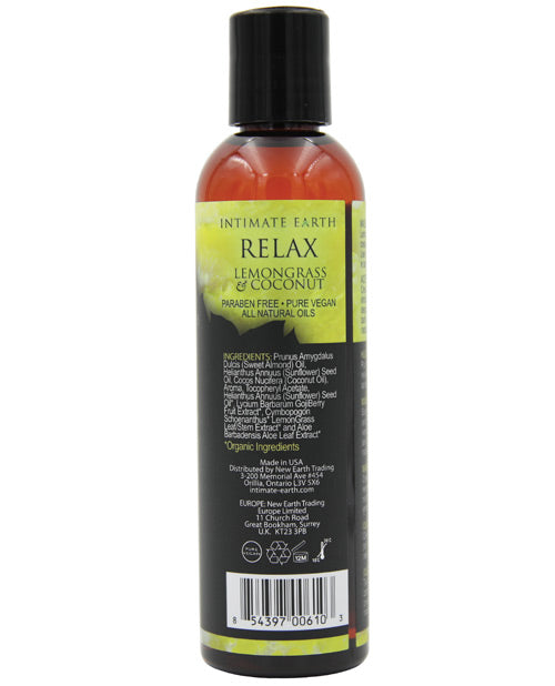 Intimate Earth Intimate Earth Relaxing Massage Oil - 120 ml Coconut & Lemongrass - Image 2