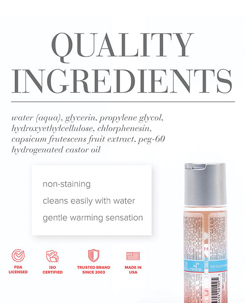 JO H2O JO H2O Anal - Warming Lubricant 2 oz - Image 2