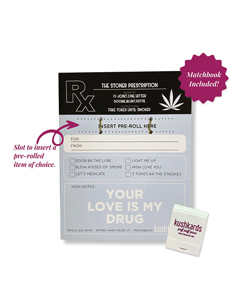 Kush Kards The Stoner Prescription Greeting Card w/Matchbook - Image 2