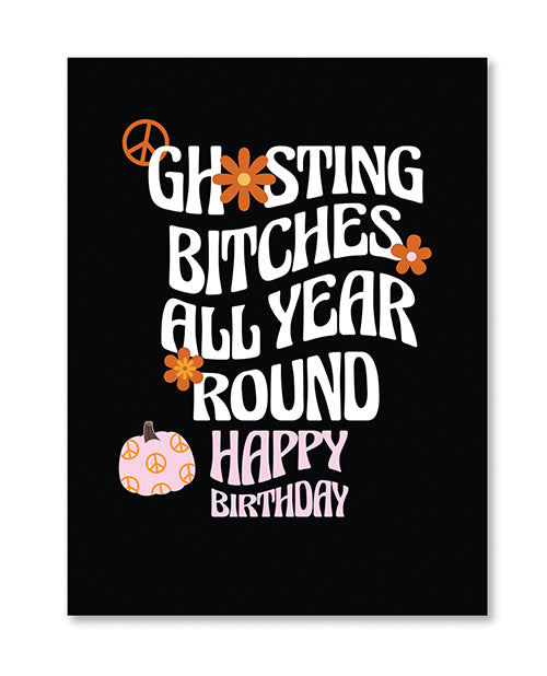 Kush Kards Halloween Ghosting Birthday Greeting Card w/Sticker - Image 2