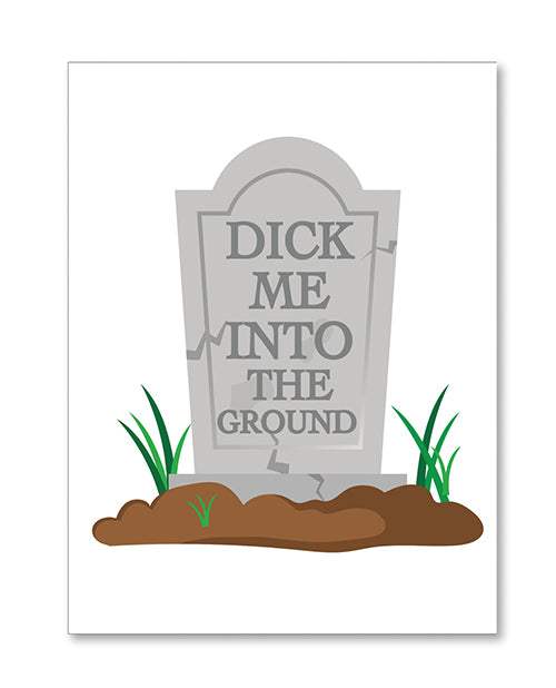 Kush Kards Halloween Dick In Ground Greeting Card w/Sticker - Image 2