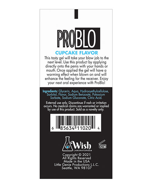 Pro Blo Pro Blo Oral Pleasure Gel - Cupcake - Image 2