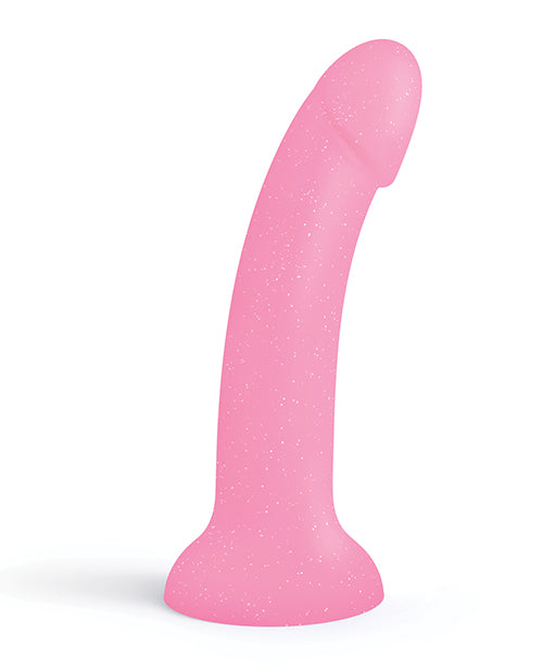 Love to Love Love to Love Curved Suction Cup Dildolls Glitzy - Glitter Pink - Image 2