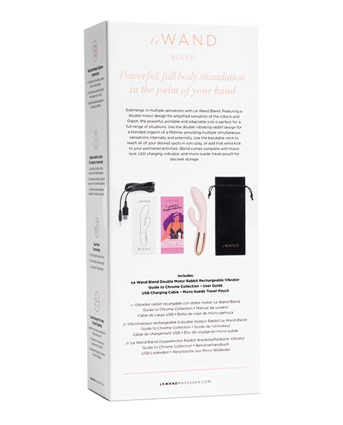 Le Wand Le Wand BLEND Double Motor Rabbit Rechargeable Vibrator - Rose Gold - Image 2