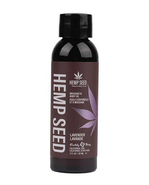 Earthly Body Earthly Body Massage & Body Oil - 2 oz Lavender - Image 2