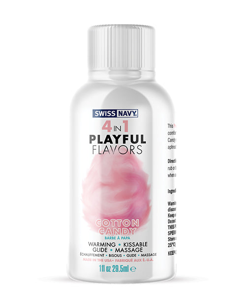 Swiss Navy Swiss Navy 4 in 1 Playful Flavors Cotton Candy - 1 oz - Image 2