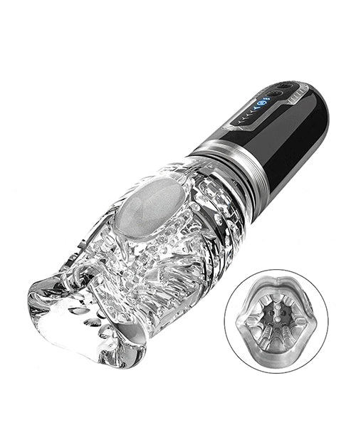 The Male Rose The Male Rose 3 Thrusting, Rotating & Vibrating Oral Sex Masturbator - Black - Image 2