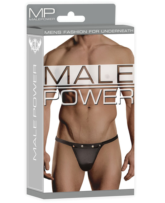 Male Power Male Power Rip off Thong w/Studs Black L/XL - Image 2