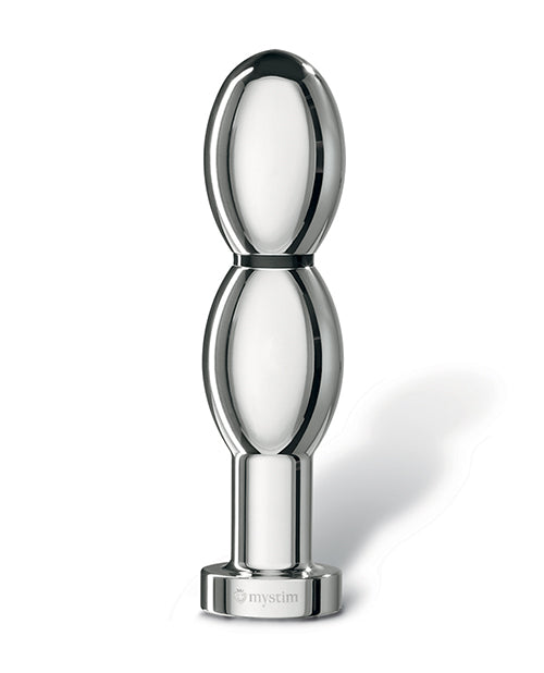 Mystim Mystim O(h!)-thello e-Stim Oval Aluminum Dildo - Image 2