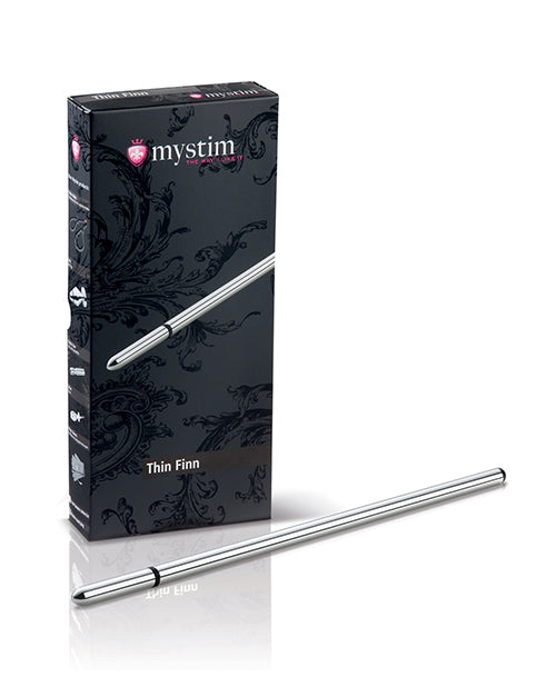 Mystim Mystim Thin Finn eStim Urethral Sound - Silver - Image 2