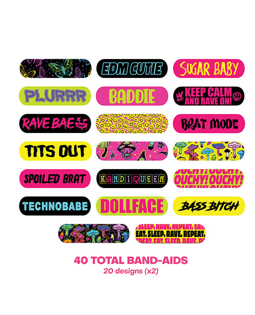 Neva Nude Neva Nude Plur Vibes Ouchie Stix Bandages Pack of 40 - Image 2