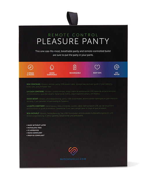 Nu Sensuelle Nu Sensuelle Pleasure Panty Bullet w/Remote Control 15 Function - Purple - Image 2