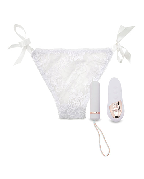 Nu Sensuelle Nu Sensuelle Pleasure Panty Bullet w/Remote Control 15 Function - White - Image 2