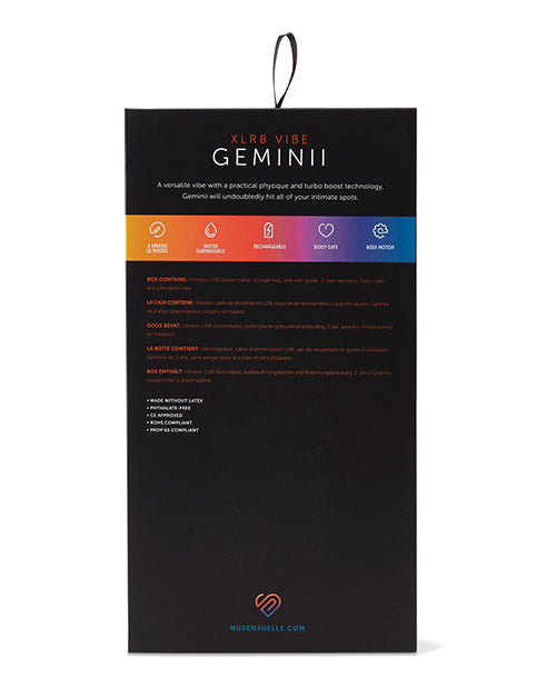 Nu Sensuelle Nu Sensuelle Geminii XLR8 Turbo Boost G Spot - Electric Blue - Image 2
