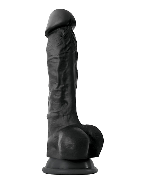 Colours Colours Pleasures 7" Dong w/Balls & Suction Cup - Black - Image 2