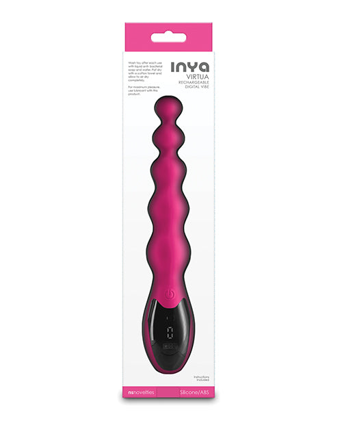 Inya INYA Virtua Digital Beaded Anal Vibrator - Pink - Image 2