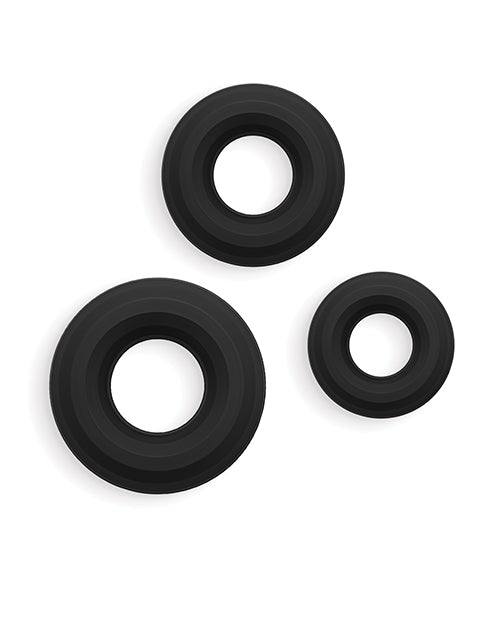 Renegade Renegade Fireman Cock Rings - Pack of 3 Black - Image 2