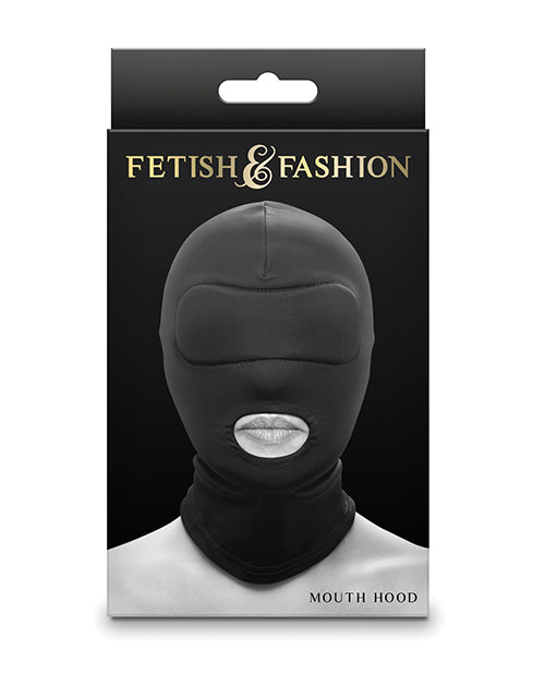 Fetish & Fashion Fetish & Fashion Mouth Hood - Black - Image 2