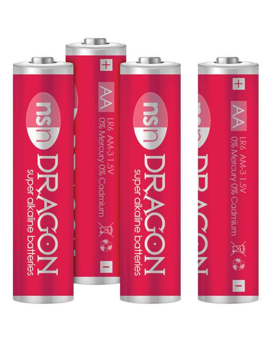 Dragon Dragon Alkaline Batteries - AA Pack of 4 - Image 2