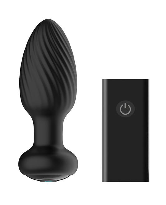 Nexus Nexus Tornado Rotating & Vibrating Small Butt Plug - Black - Image 2