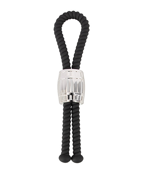 Rebel Heavy Rope Cock Lasso - Black - Image 2