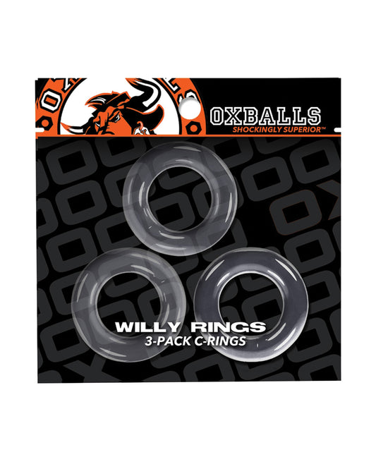 Oxballs Oxballs Willy Rings - Clear Pack of 3 - Image 2