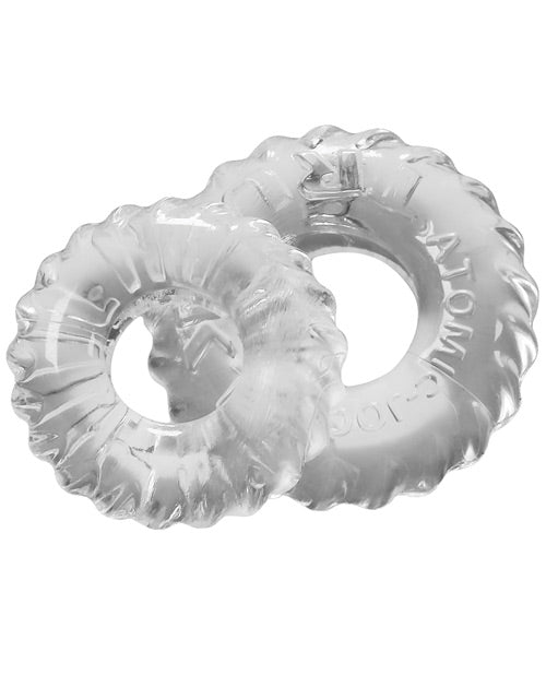 Oxballs Oxballs TruckT Cock & Ball Ring - Clear Pack of 2 - Image 2
