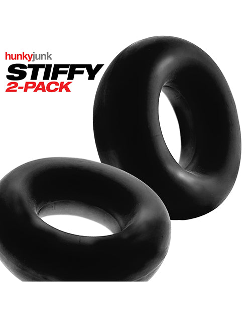 Hunky Junk Hunky Junk Stiffy 2 Pack Cockrings - Tar Ice - Image 2