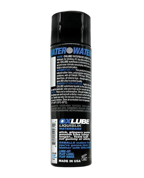 Oxballs Ox Balls OXLube Liquislik Waterbase - 4.4 oz - Image 2