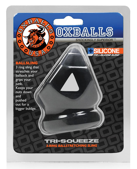 Oxballs Oxballs Tri-Squeeze Cocksling/Ball Stretcher - Black Ice - Image 2