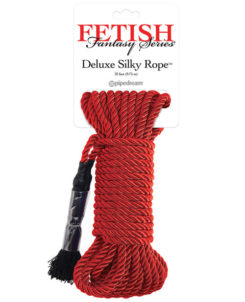 Fetish Fantasy Series Fetish Fantasy Series Deluxe Silk Rope - Red - Image 2