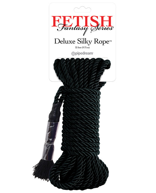 Fetish Fantasy Series Fetish Fantasy Series Deluxe Silk Rope - Black - Image 2