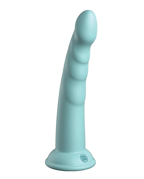 Dillio Dillio Platinum 7" Slim Seven Silicone Dildo - Teal - Image 2