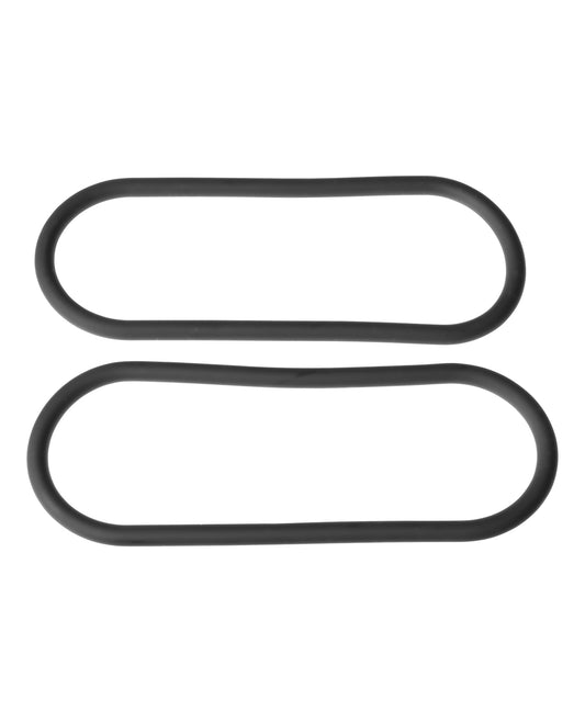 Xplay Gear Xplay Gear Silicone 12" Slim Wrap Ring - Black Pack of 2 - Image 2