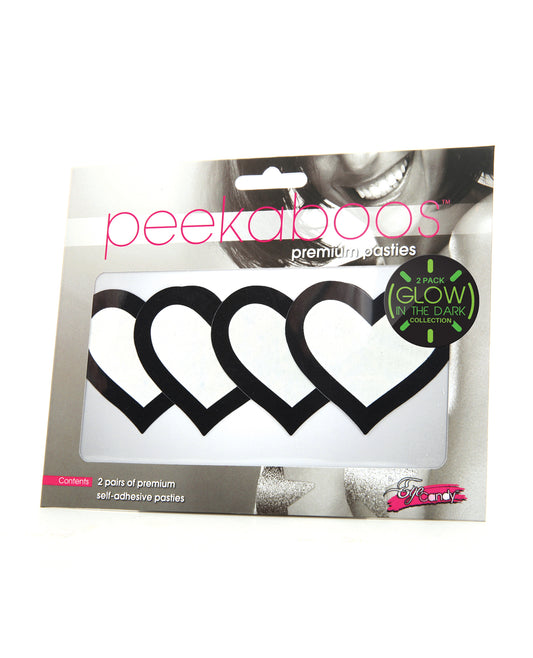 Peekaboos Peekaboo Glow in the Dark Hearts - Pack of 2 - Image 2