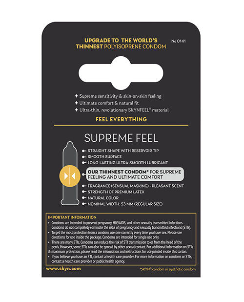 Lifestyles Lifestyles SKYN Supreme Feel Condoms - Pack of 3 - Image 2