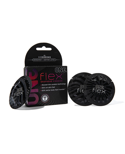 One One Flex Ultra-Thin Condoms - Pack of 3 - Image 2