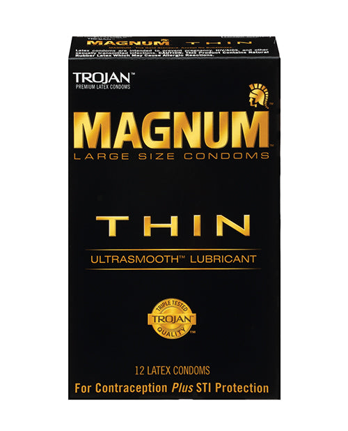 Trojan Magnum Thin Condoms - Pack of 12 - Image 2