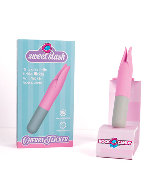Rock Candy Rock Candy Cherry Flicker Clit Tickler - Pink/Grey - Image 2
