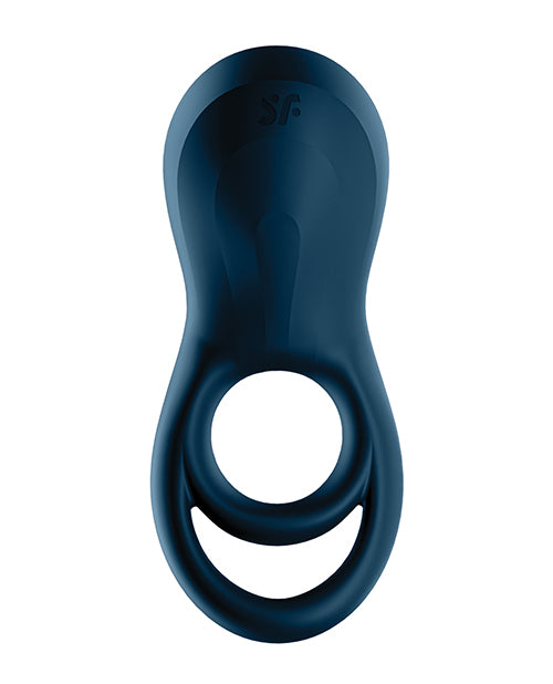 Satisfyer Satisfyer Epic Duo Ring Vibrator - Dark Blue - Image 2