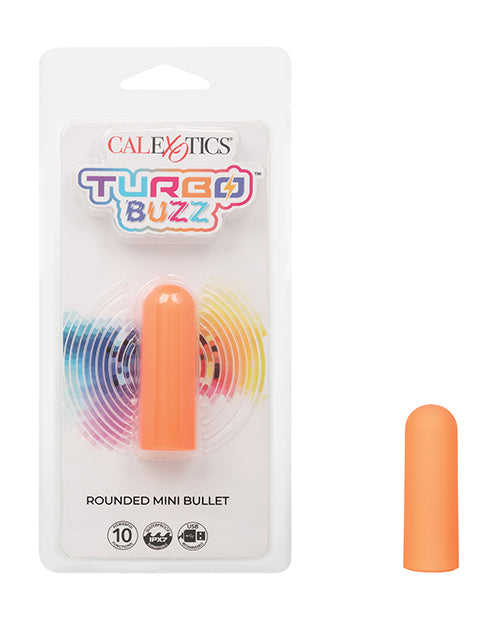 Turbo Buzz Turbo Buzz Rounded Mini Bullet Stimulator - Orange - Image 2