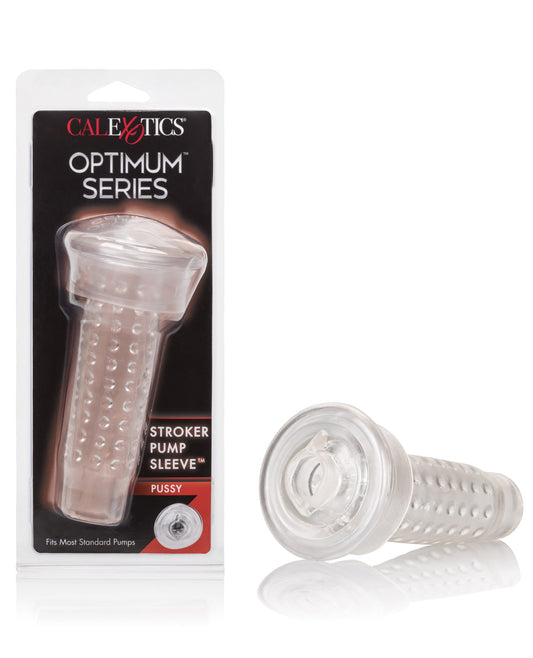Optimum Series Optimum Series Stroker Pump Sleeve - Pussy Clear - Image 2