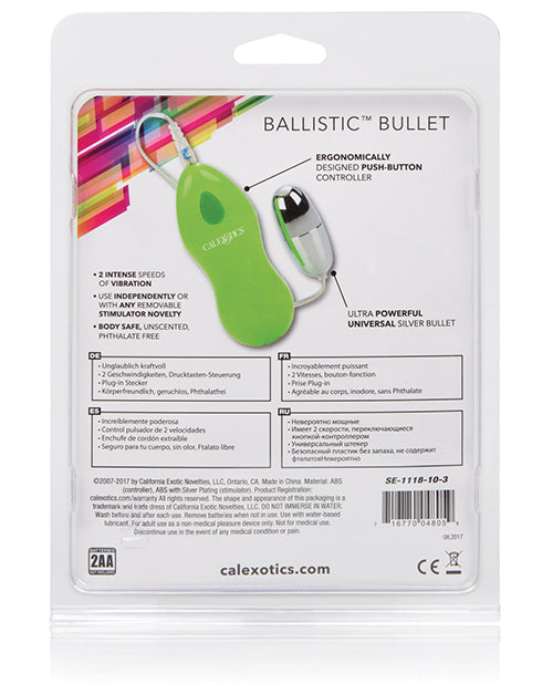 California Exotic Bullets Ballistic Bullet - Green - Image 2