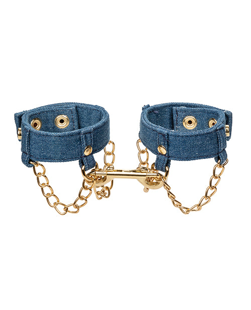 Ride 'Em Ride 'Em Premium Denim Collection Wrist Cuffs - Image 2